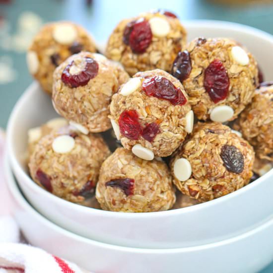 Cranberry White Chocolate Almond Bites