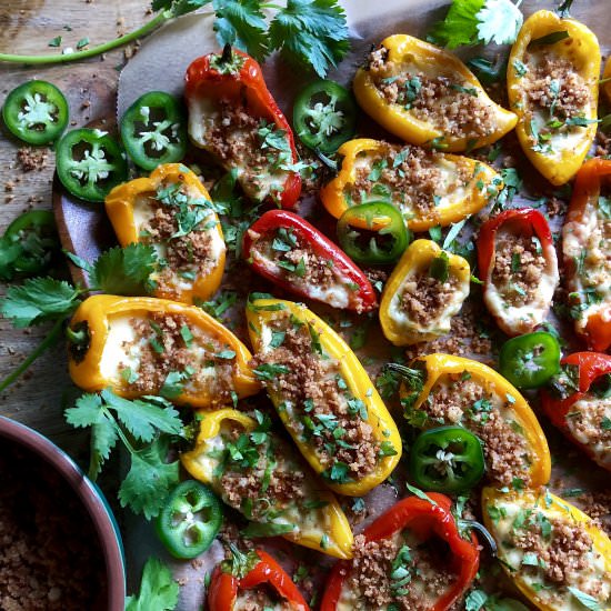 queso-filled mini peppers