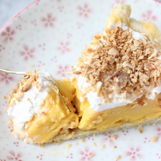 Gluten-Free Vegan Coconut Cream Pie