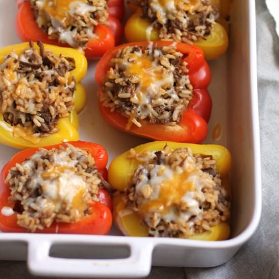 Mexican Beef Stuffed Peppers