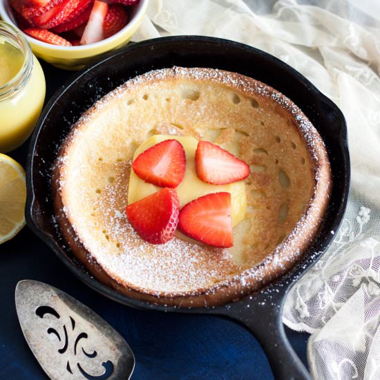 Lemon Dutch Baby Pancake