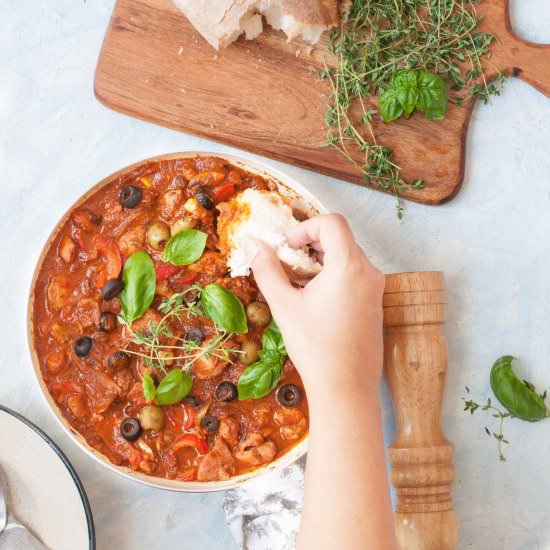 Italian chicken Cacciatore