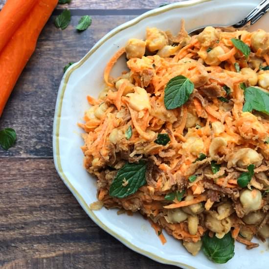 Carrot Salad with Tahini Dressing