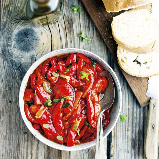 Marinated Red Peppers