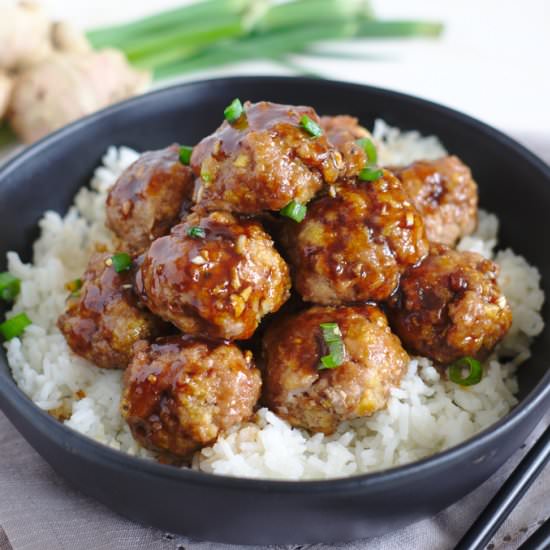 Asian Turkey Meatballs