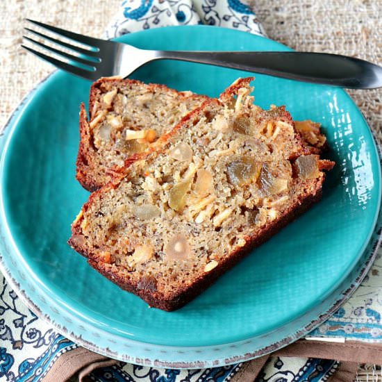 Gluten Free Tropical Banana Bread