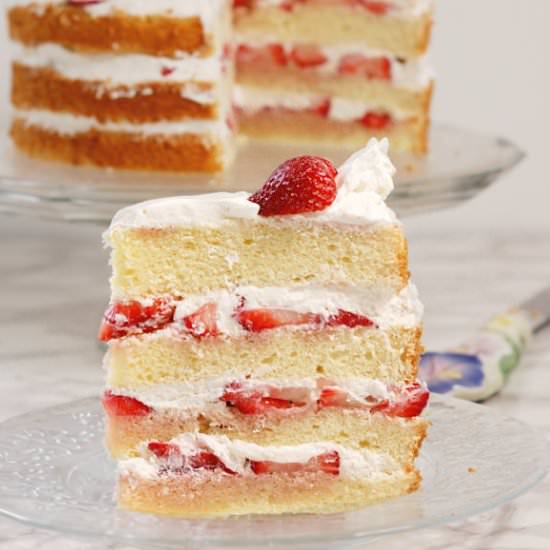 Strawberry Tall Cake