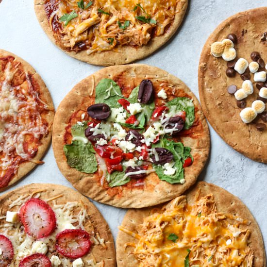 6 Pita Bread Pizzas