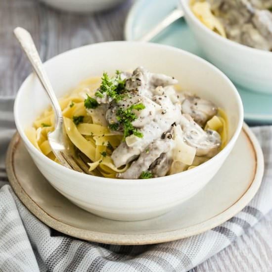 Beef Stroganoff