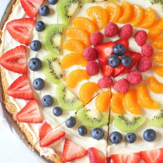 Sugar Cookie Fruit Pizza