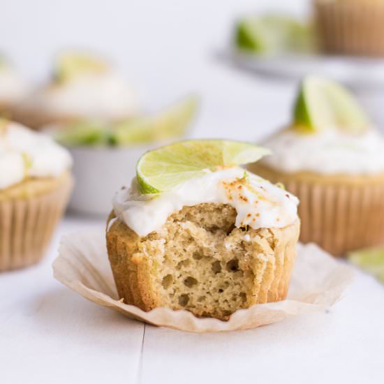 Healthy Key Lime Cupcakes