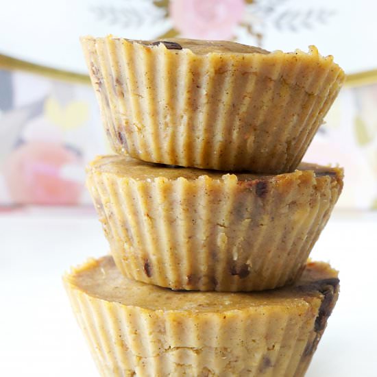 NO-BAKE HEALTHY COOKIE DOUGH CUPS