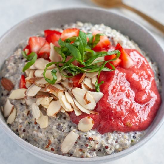 Overnight Quinoa with Jam