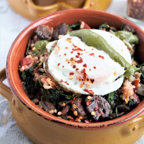Instant Pot Kale Tomato Risotto