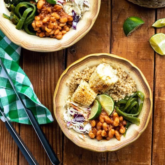 Vegan BBQ Bean Bowls