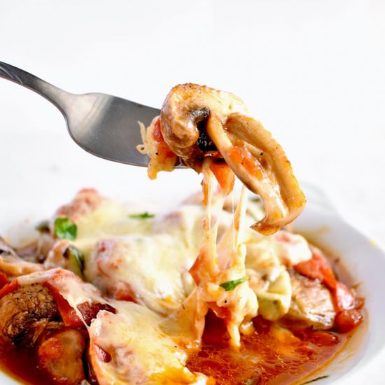Cheesy Mushroom Bake (Saganaki)