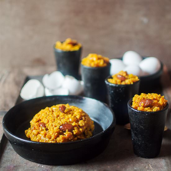 Egg Halwa or Dimer Halwa