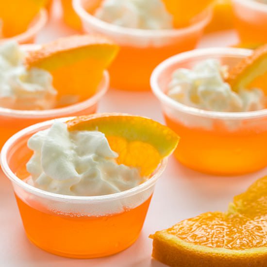 orange creamsicle jello shots