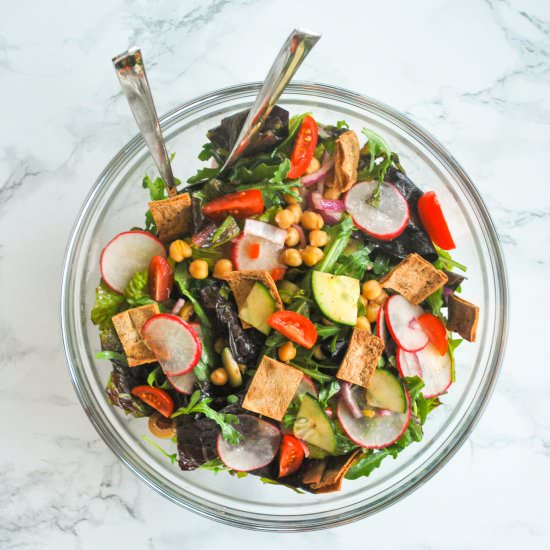 Chickpea Fattoush Salad