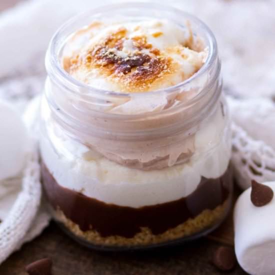 No Bake S’mores Trifles