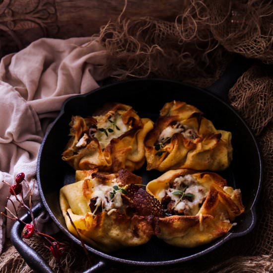 Ground Beef Stuffed Crêpes
