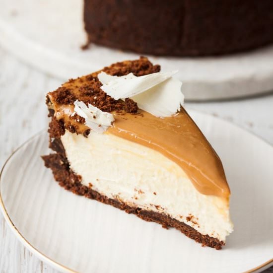 Dulce deLeche White Choc Cheesecake