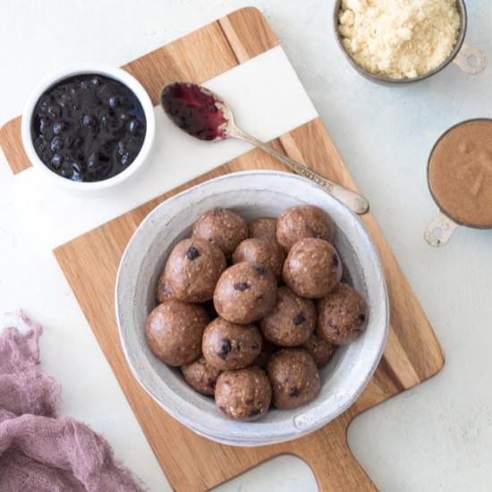 Almond Butter & Jelly Energy Bites
