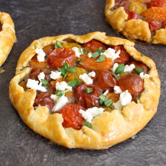 Cherry Tomato & Pesto Mini Galette