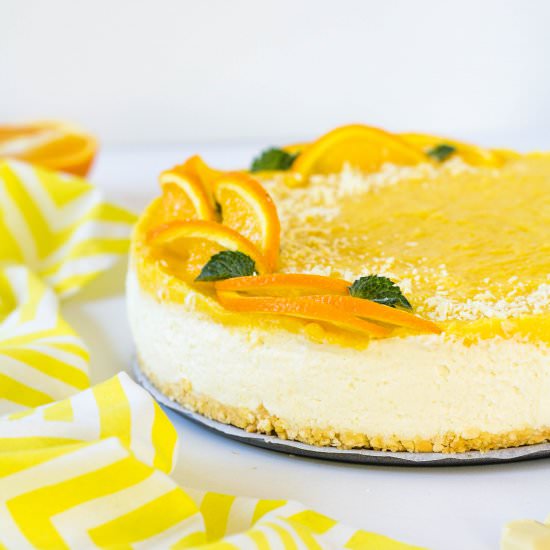 No Bake Chocolate Orange Cheesecake