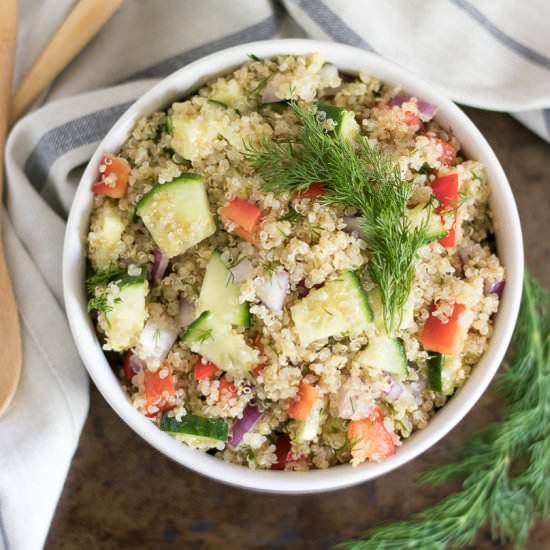 Cucumber Dill Quinoa Salad