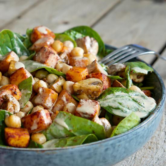 Warm Spinach Salad