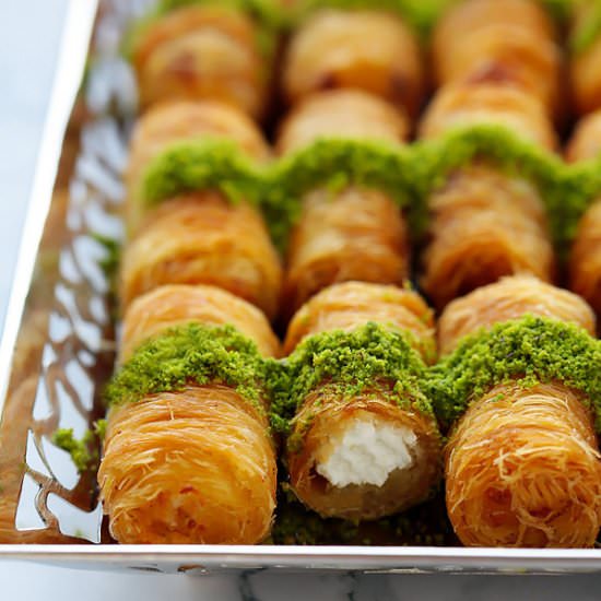 Ricotta Kunafa Rolls
