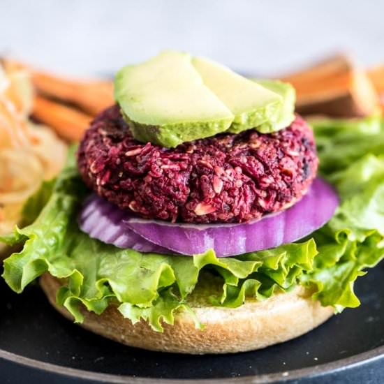Quinoa Beet Burgers