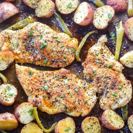 Honey Balsamic Sheet Pan Chicken