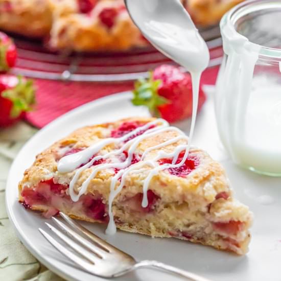 Strawberry Biscuit Wedges