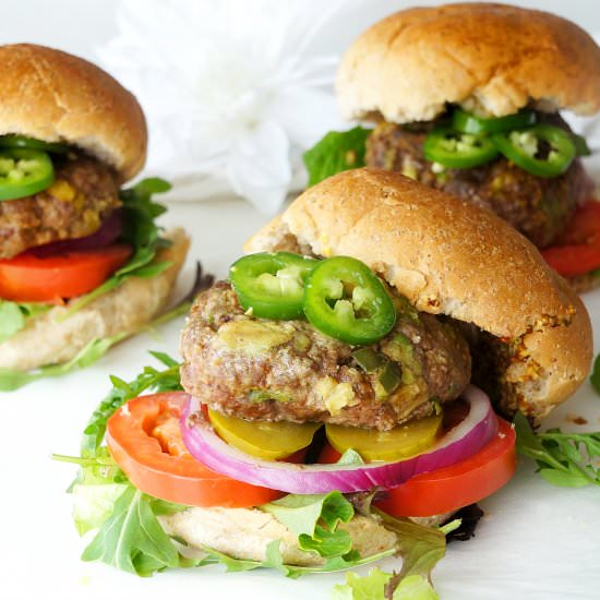 AVOCADO JALAPENO BURGERS