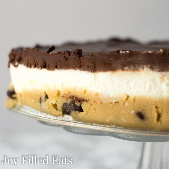 No Bake Cookie Dough Cheesecake