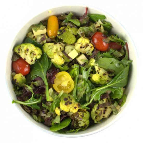 Roasted Green Cauliflower Salad