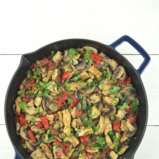 One Pan Chicken and Veggies Hustle