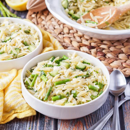 Lemon Orzo Pasta Salad
