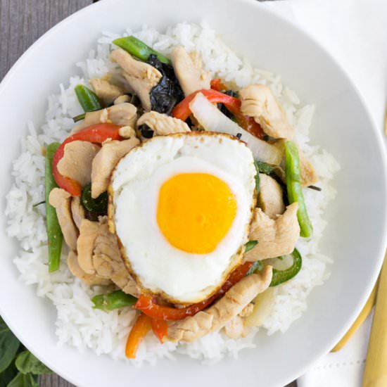 Pad Kra Pao Gai- Basil Chicken