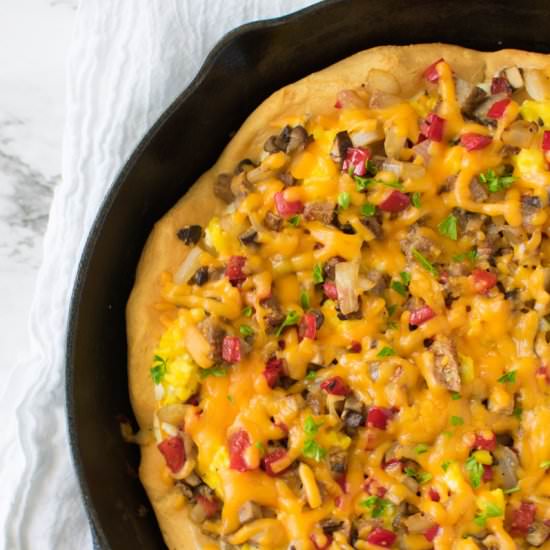 Skillet Breakfast Pizza