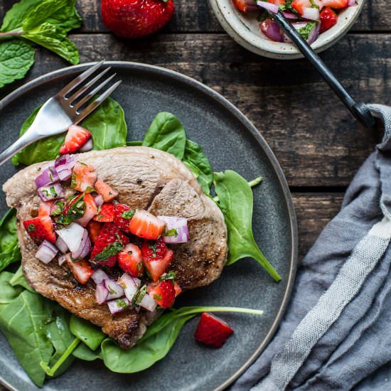 Lamb Shoulder w/Strawberry & Mint