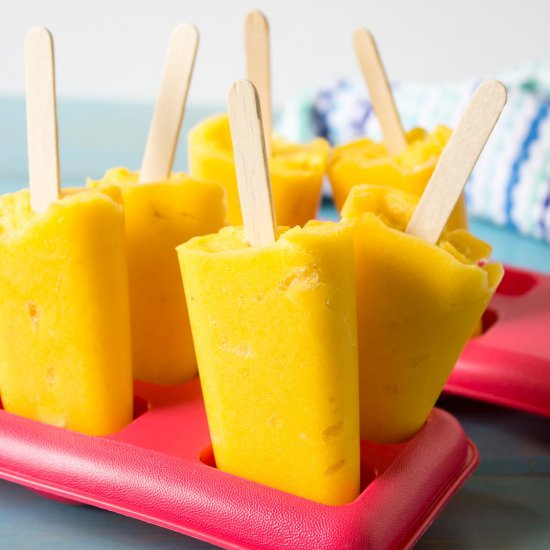 Mango Peach Popsicles