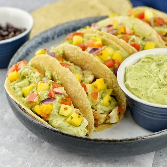 Mango Avocado Fish Tacos