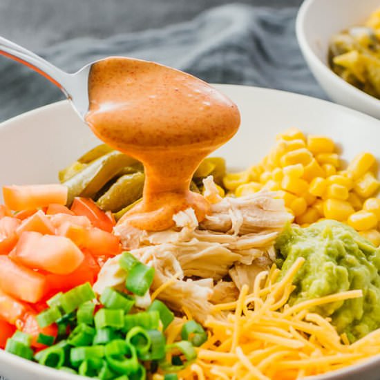Instant Pot Shredded Chicken Bowl