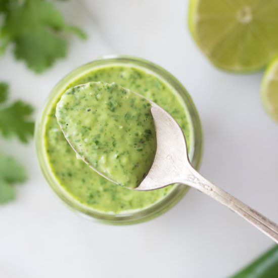 Creamy Cilantro Jalapeno Lime Sauce