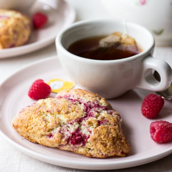 Raspberry Lemon Scones