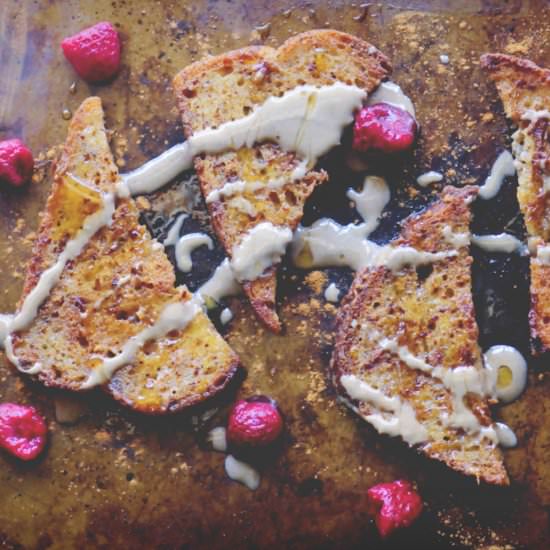 Vegan Tahini French Toast