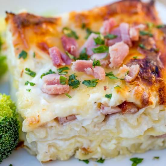 Chicken Cordon Bleu Lasagna